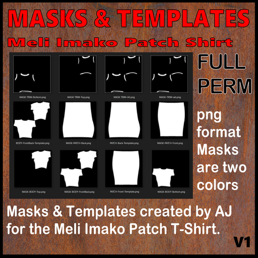 FP Legacy Body Suit & Long Robe Masks & Template