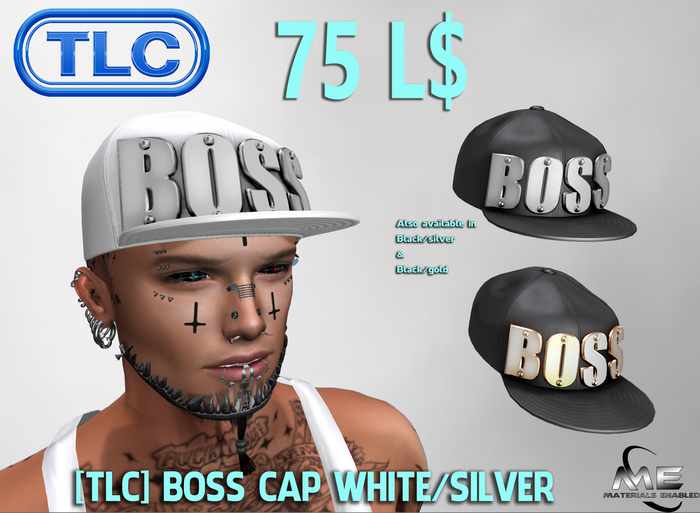 [TLC] Unpacker BOSS cap white