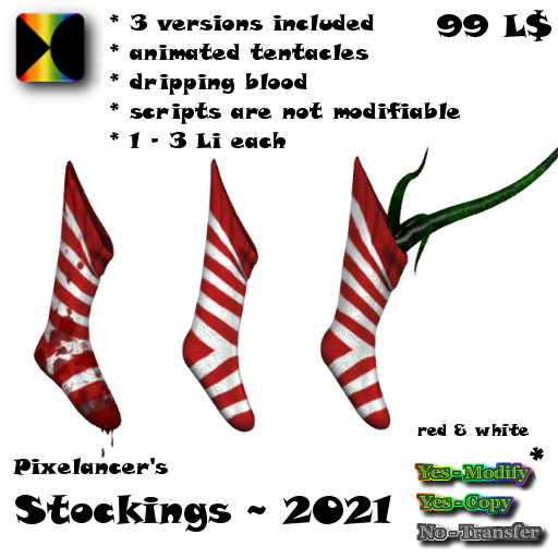 Pixelancer ~ Stocking 2021 ~ Red & White