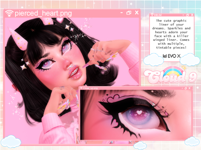 #cloud9 Pierced Heart Liner Set (EVOX BOM)