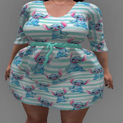 LoveMomma Stitch 3/4 Sleeve Dress