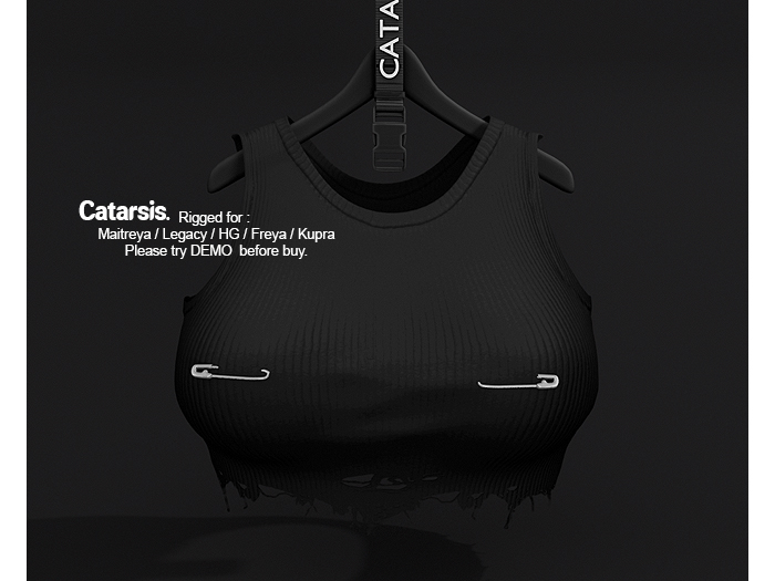 Catarsis - Silencio Top - BLK