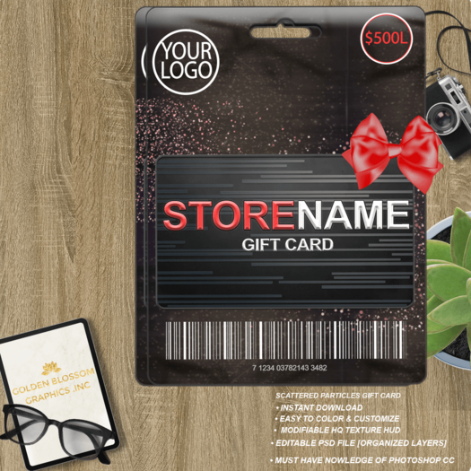 [GBGI] scattered particles Gift Card 