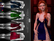 Klubb - "Amber" Fishnet Dress Witchcraft