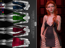 Klubb - "Amber" Fishnet Dress Smoke