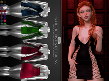Klubb - "Amber" Fishnet Dress Black