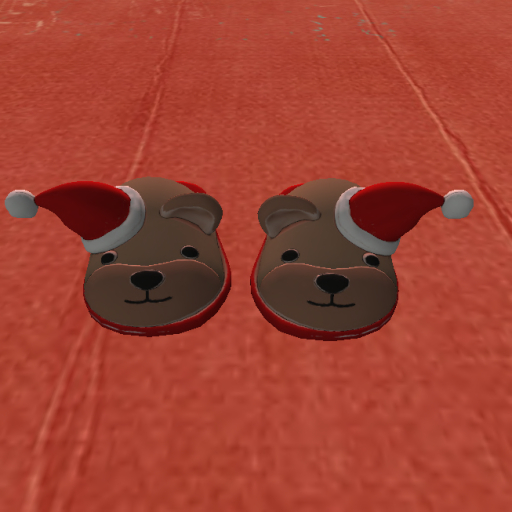 {BPG} Red Bear Slippers Boxed