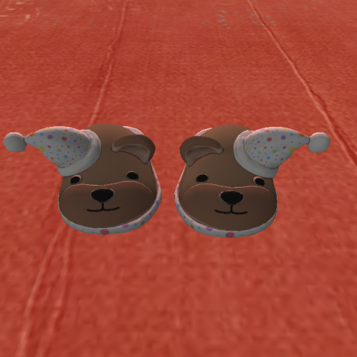 {BPG} Dots Bear Slippers Boxed
