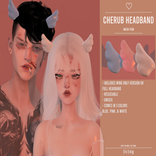 cherub headband fatpack // . i i c i n g . 