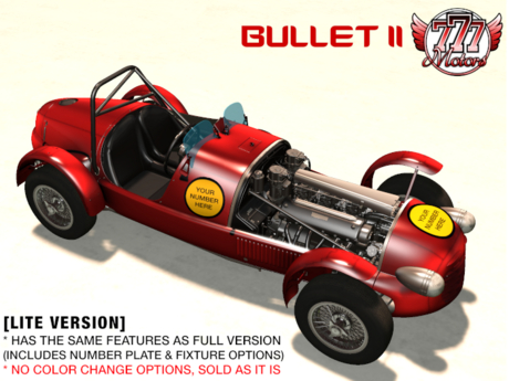 Second Life Marketplace - [777-lite] Bullet II - Red (boxed)