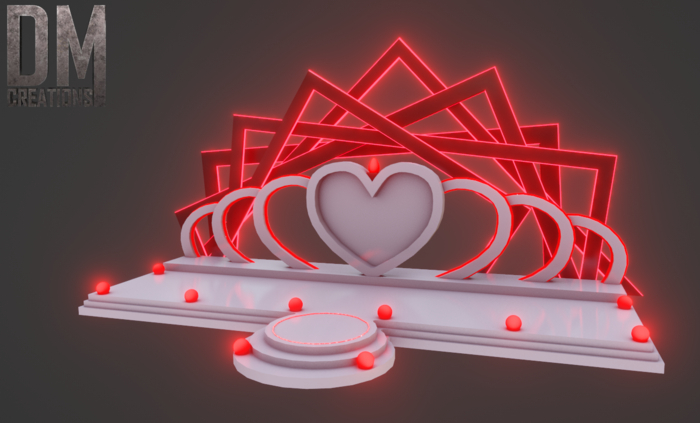 Heart Stage Full Perm Mesh