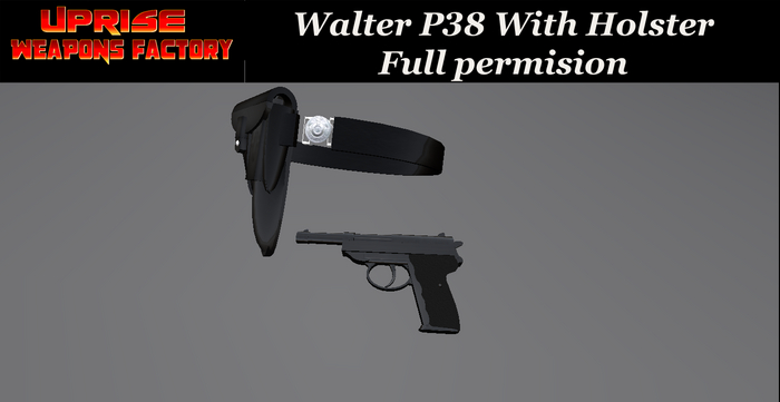 P38 Pistol with Holster Full permision