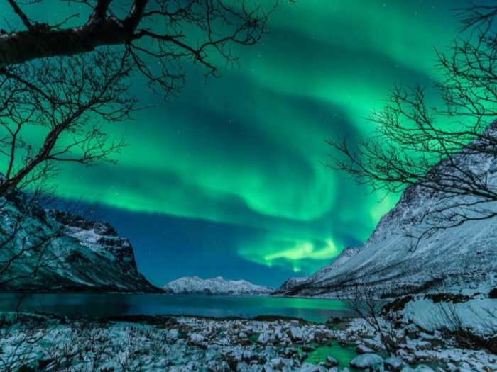 Aurora Landscape Texture
