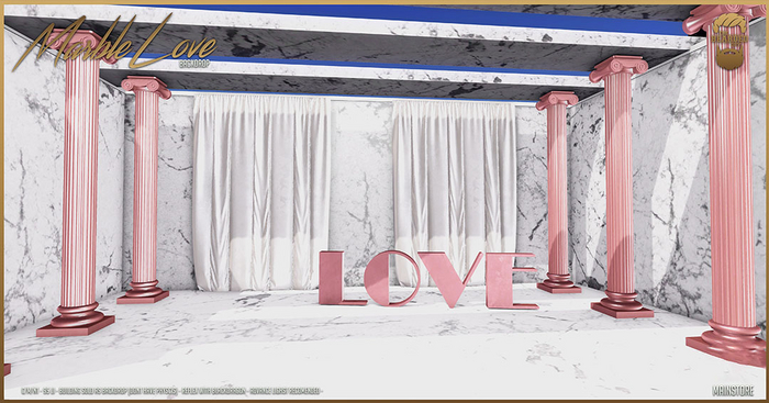 Marble Love Backdrop - The Bearded Guy