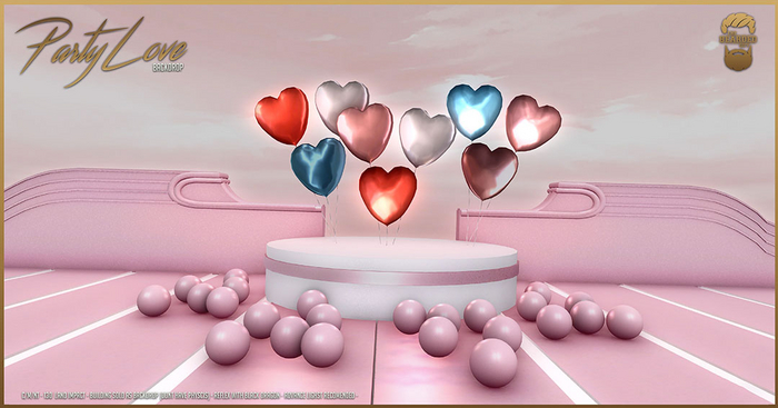 Party Love Backdrop - The Bearded Guy