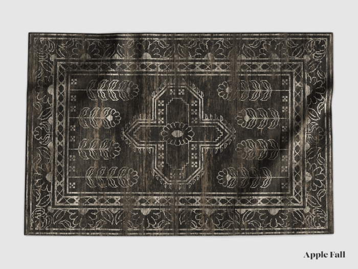 Apple Fall Sheridan Knotted Rug - Charcoal
