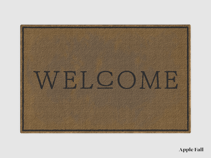 Apple Fall Door Mat - Welcome