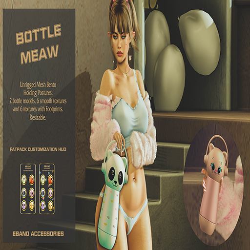 Ebano-Bottle Meaw(RED)(FOOTPRINTS)