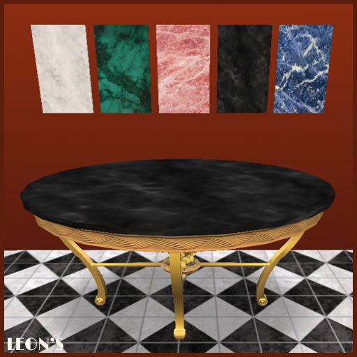 Deco / Victorian oval Table 2-pack TEXTURE CHANGE - RESIZE COPY