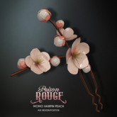 POISON ROUGE Momo Hairpin - Peach