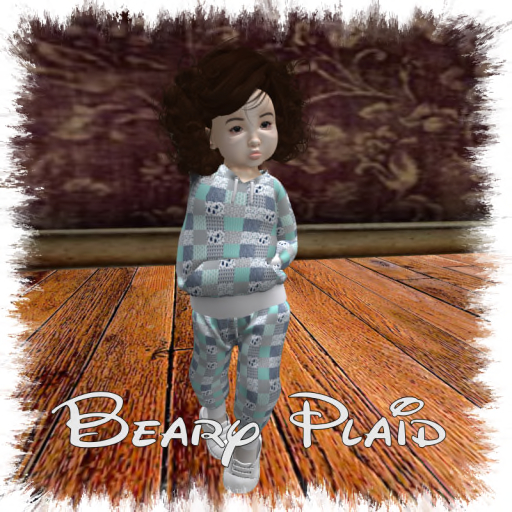 TDB BERRY PLAID SWEAT SET