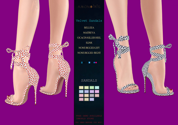 Velvet Sandals by AmonIris