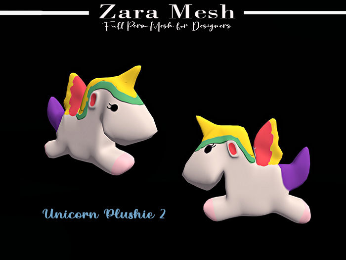 ZM - Toys - Unicorn Plushie 2 - FULL PERM MESH