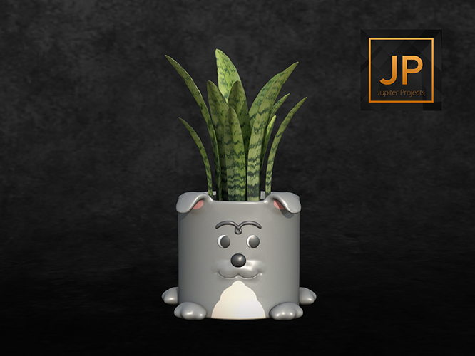 Second Life Marketplace - 8. -MUSU- Puppy Pot (Pitbull - Snake Plant)