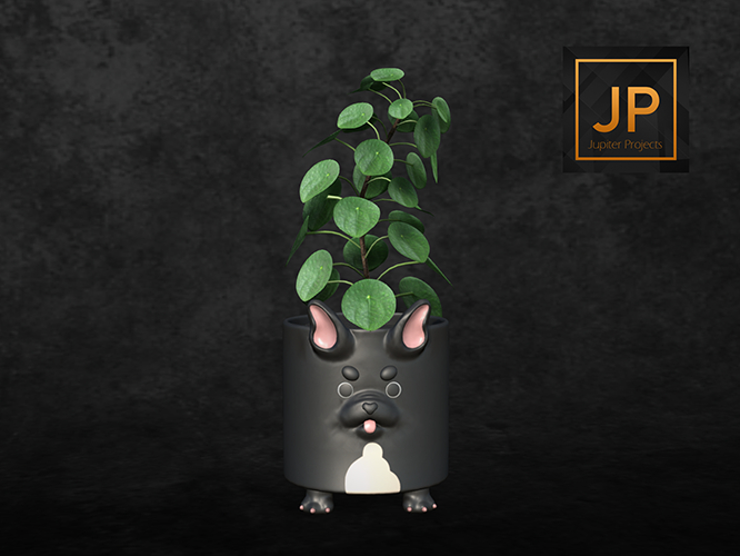 Second Life Marketplace - 2. -MUSU- Puppy Pot (French Bulldog Black ...