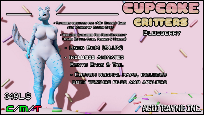 <AR> Cupcake Critters - Blueberry
