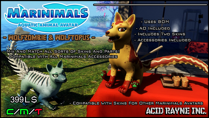 <AR> Marinimals Avatar - Wolfzombie & Wolftopus