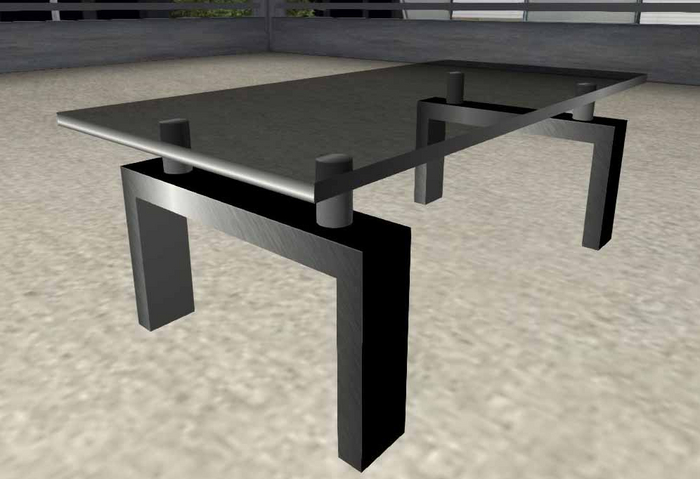 DD coffee table ( floating glasstop)