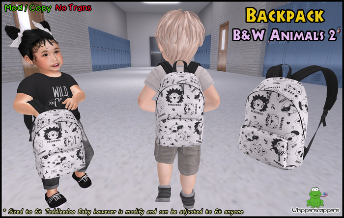 ! Whippersnappers ! - BW Animals 2 Backpack 