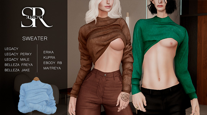 {Silk Road} Sweater - Blue