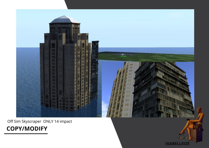 Skyscraper - Off Sim Only (Mesh, Copy & Modify, 14 Impact)