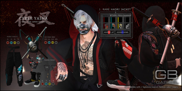 ::GB:: Yasha boots (Legacy) BLACK / YELLOW