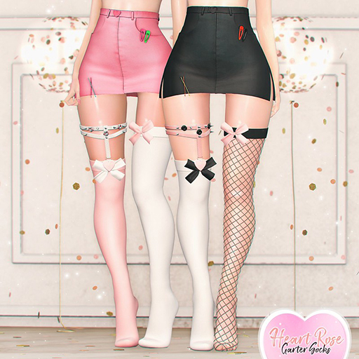 ONDO // Heart Rose Garter Socks FATPACK