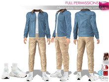 Full Perm Men's White Sports Shoes With Socks For Legacy Slink Signature Gianni Belleza Jake Classic Avatars