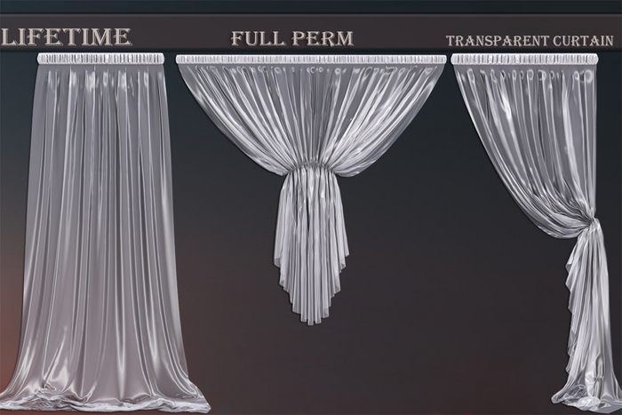 LIFETIME Full perm Transparent Curtain