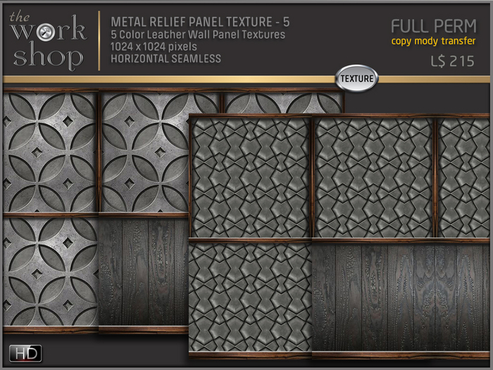 METAL RELIEF PANEL TEXTURES- 5