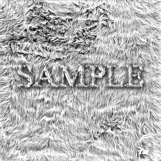 Zoy Texture [ Fur Shag Silver 7 ]