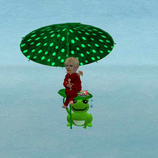 {BPG} Froggie Stool with Umbrella Boxed