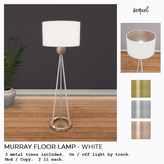 Sequel - Murray Floor Lamp - White
