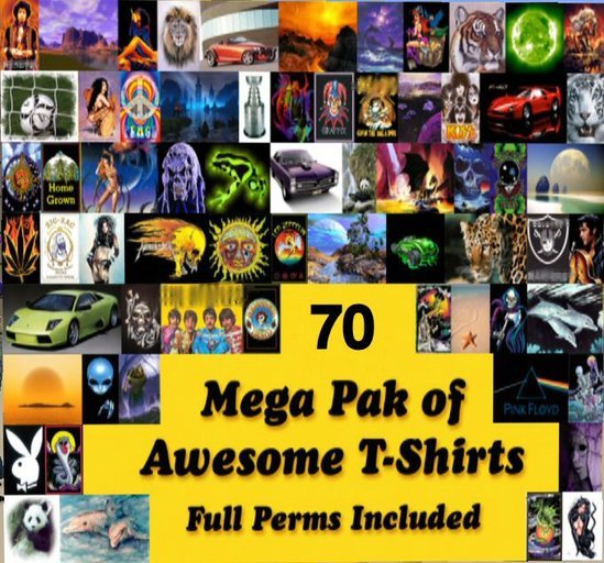 72 Awesome T-Shirts Full Permissions