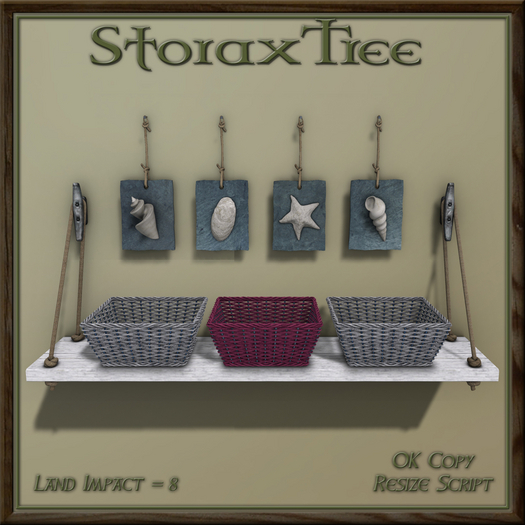 Seaspray Wall Shelf & Decor A13