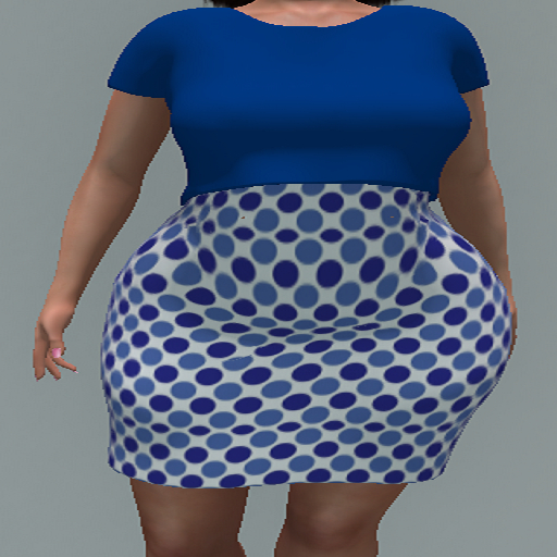 LoveMomma Navy Blue Dot Tee Dress