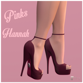 Second Life Marketplace - ~Pinks Hannah Shoes (M) Penny Wine Box