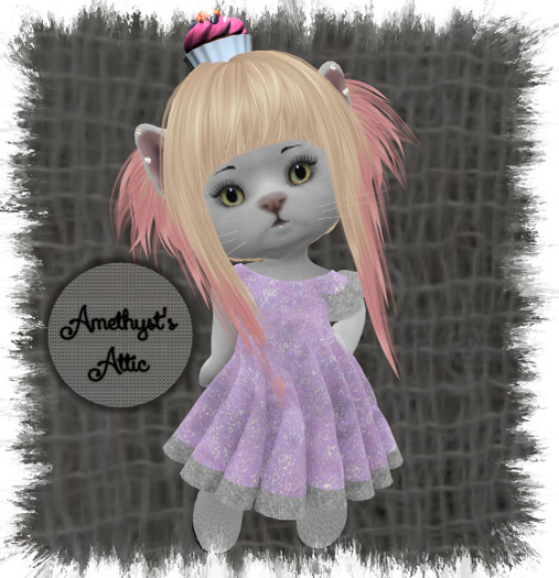 AA-Softly Glittered Purple Dress and Boots-Dinkies