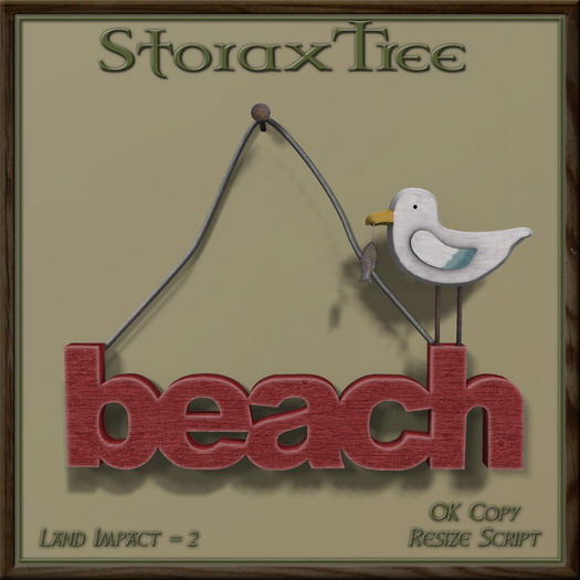 Seaspray Beach Sign A12