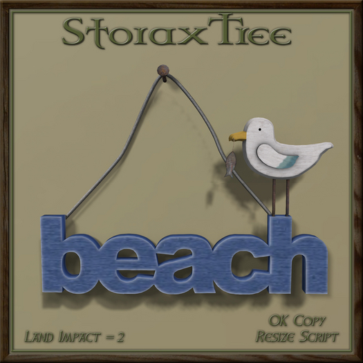 Seaspray Beach Sign A6